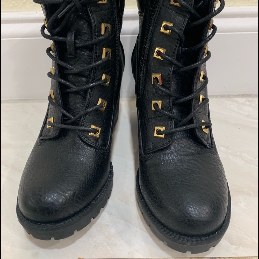 Zigi Soho Women’s Kerin Lace-up Boots In Blk 6-1/2